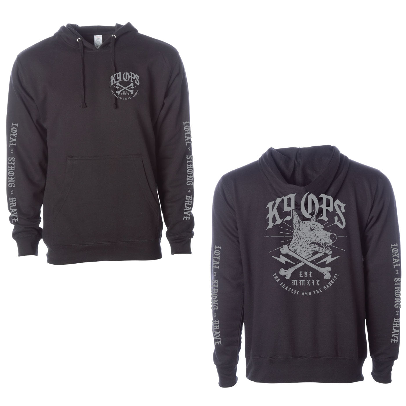 Bolts and Bones Midweight Hooded Sweatshirt