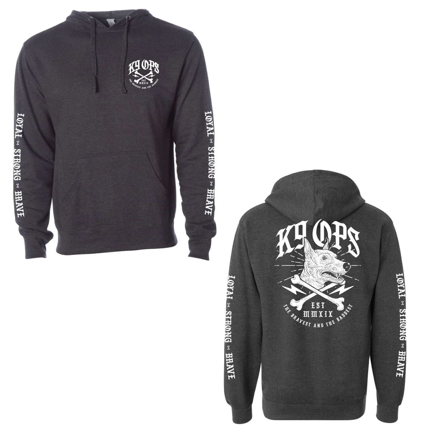Bolts and Bones Midweight Hooded Sweatshirt