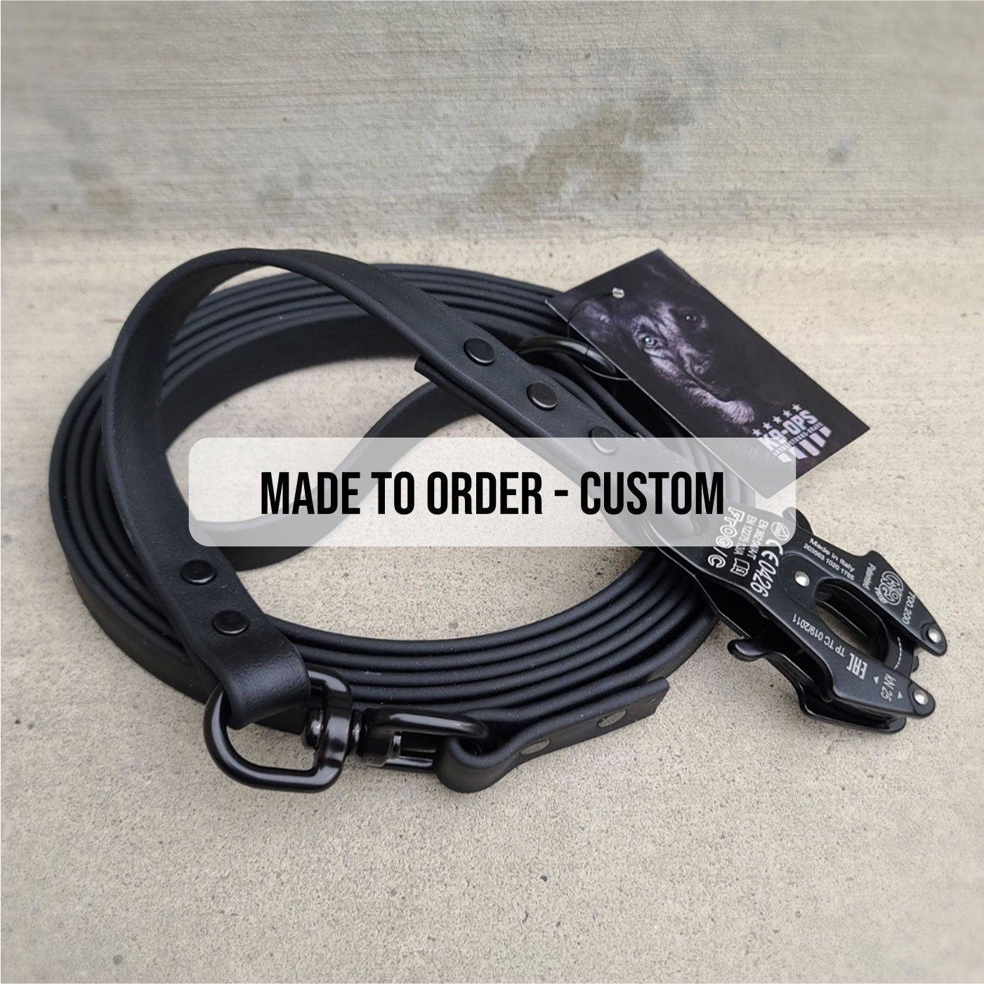 MADE TO ORDER - Pro-Tech BioThane Custom Dog Leash