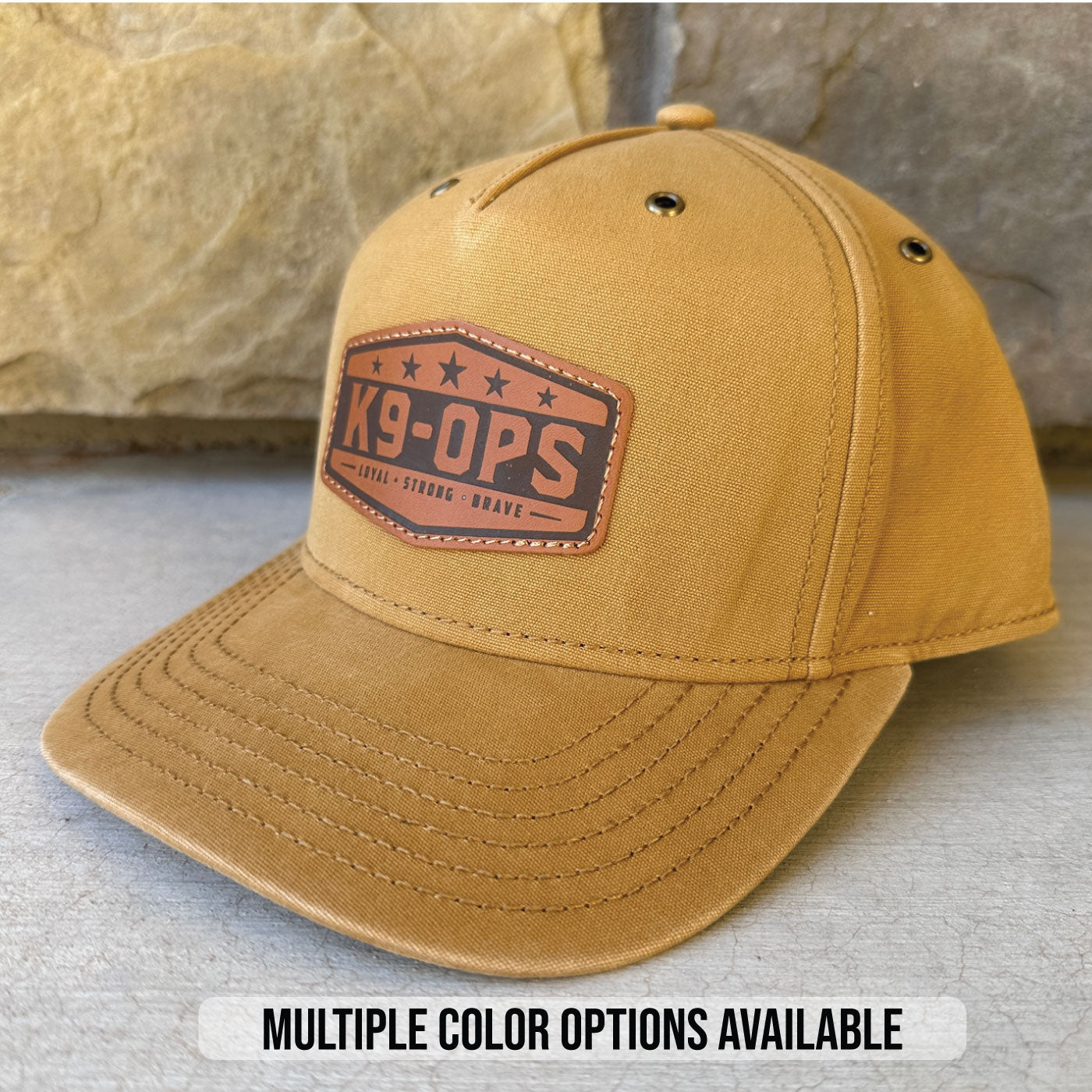 k9ops leather path hat richardson burnside wheat k9-ops k9opsbox