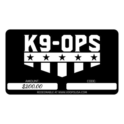 K9 Ops Digital Gift Card