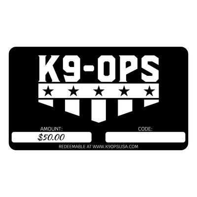 K9 Ops Digital Gift Card