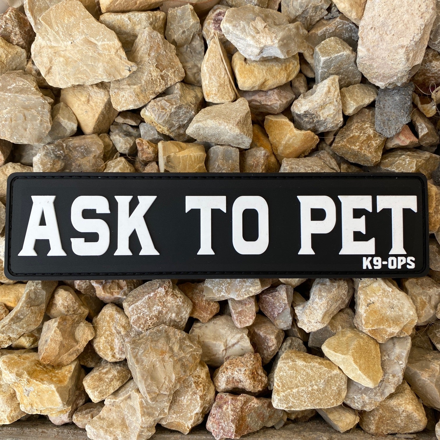 Ask Not Pet - Rubber/PVC Velcro Patch