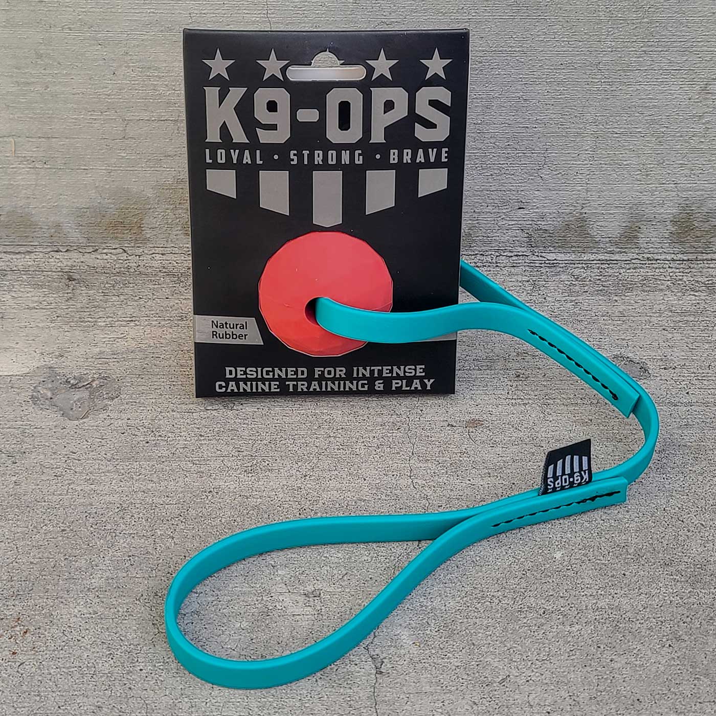 dog tug toy with a handle rubber ball chew toy