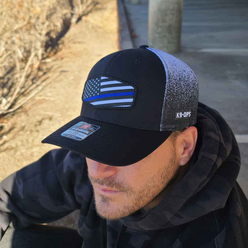 Blue Line Patch Hats