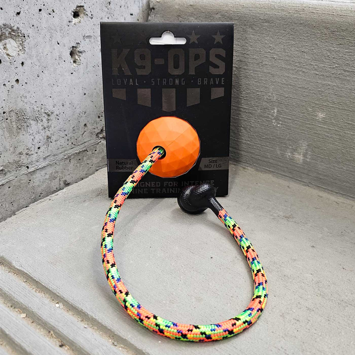 Dog Ball with Rope | Police K9 Gear | Strong Durable Indestructible ...