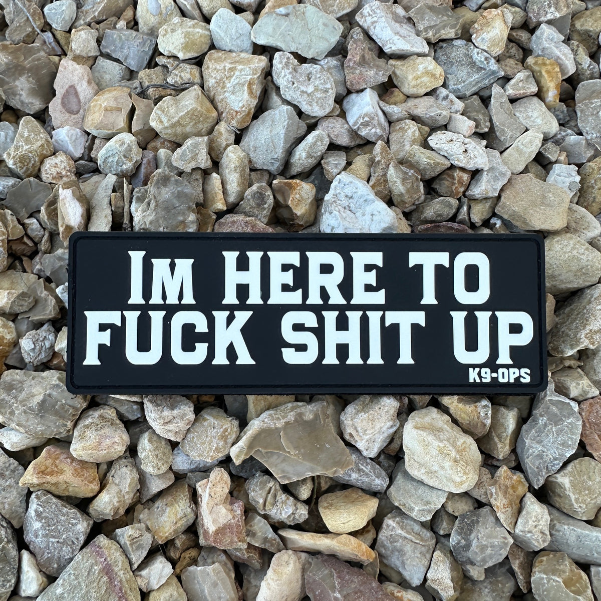 F*ck Sh*t Up - Rubber/PVC Velcro Patch