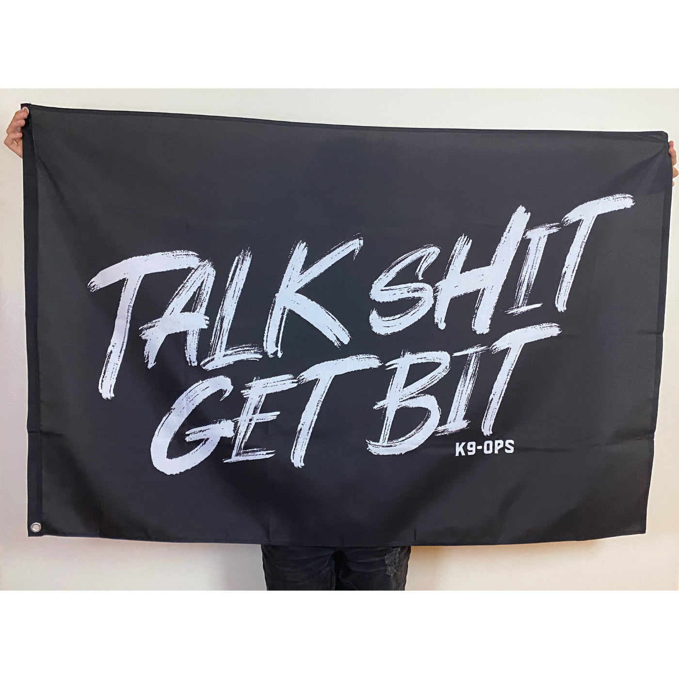 talk shit get bit flag k9 k9ops dog dogs pit rot 
