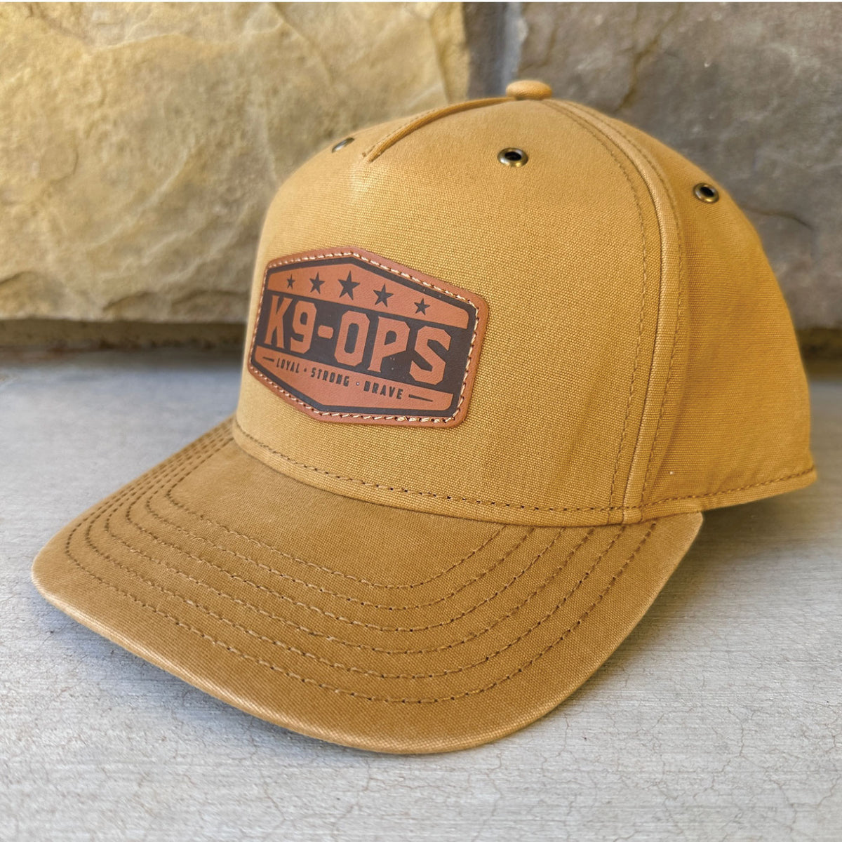 richardson 336 wheat leather patch hat k9ops k9-ops training dog handler k9opsbox