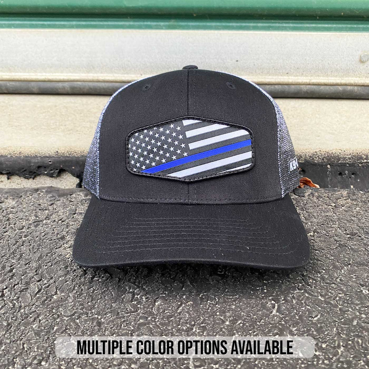 Blue Line Patch Hats