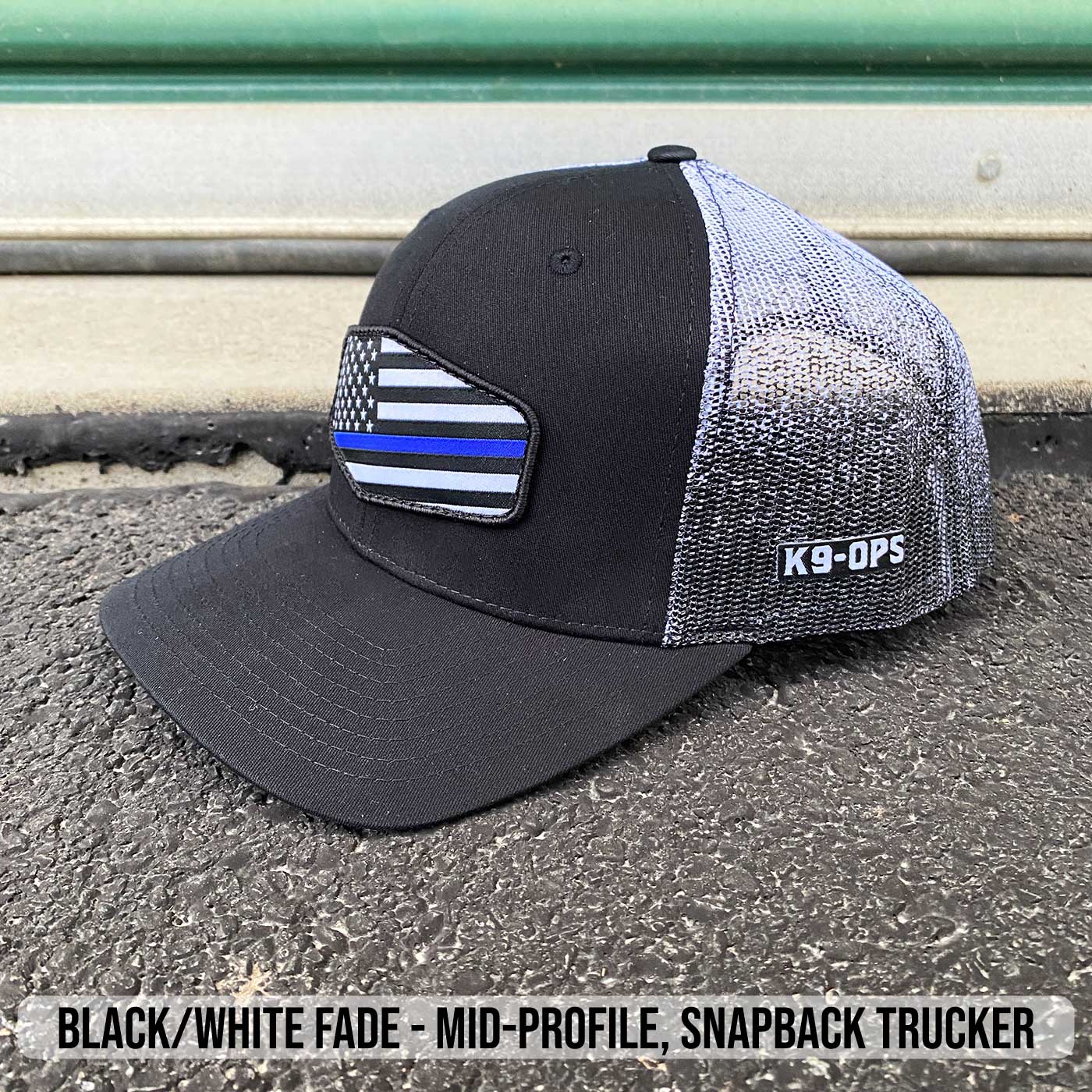 Blue Line Patch Hats